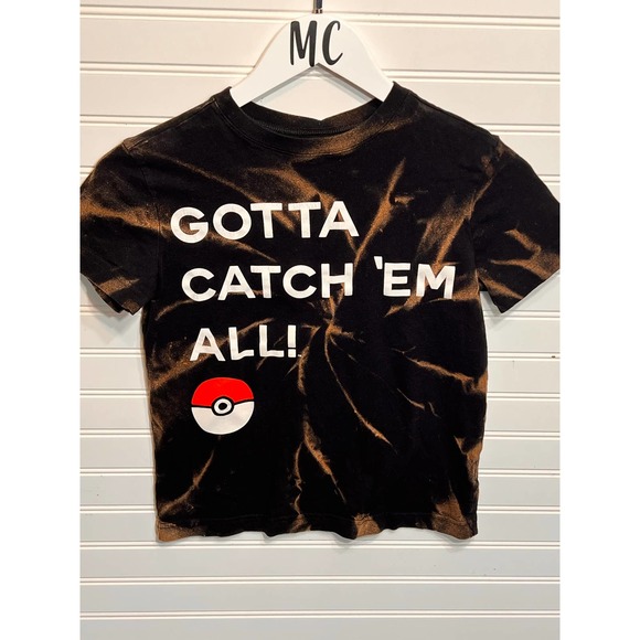 Pokemon Tops - Upcycled Pokemon Kids Tee Size Medium
